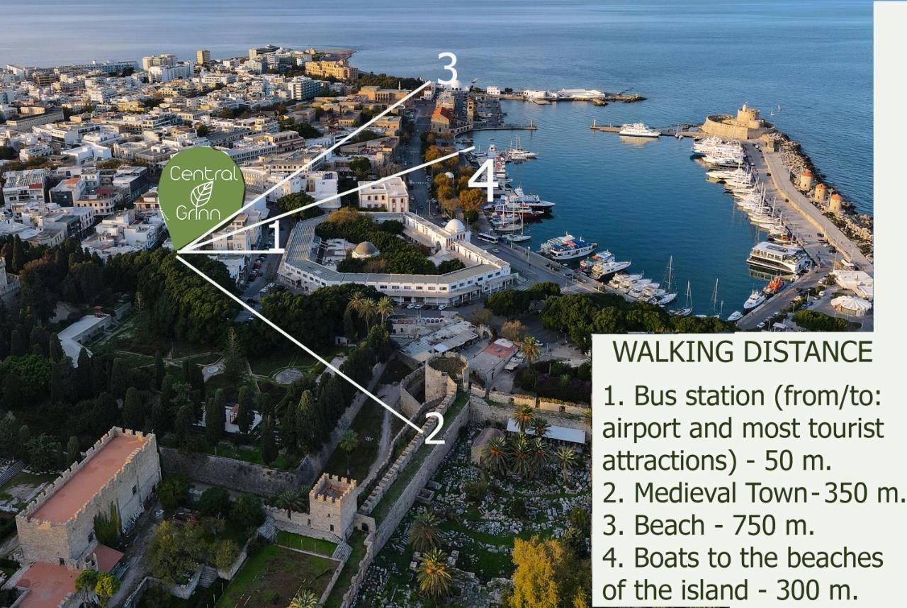 Central Grinn-In The Heart Of Rhodes,New&Stylish! Rhodes City Exterior foto